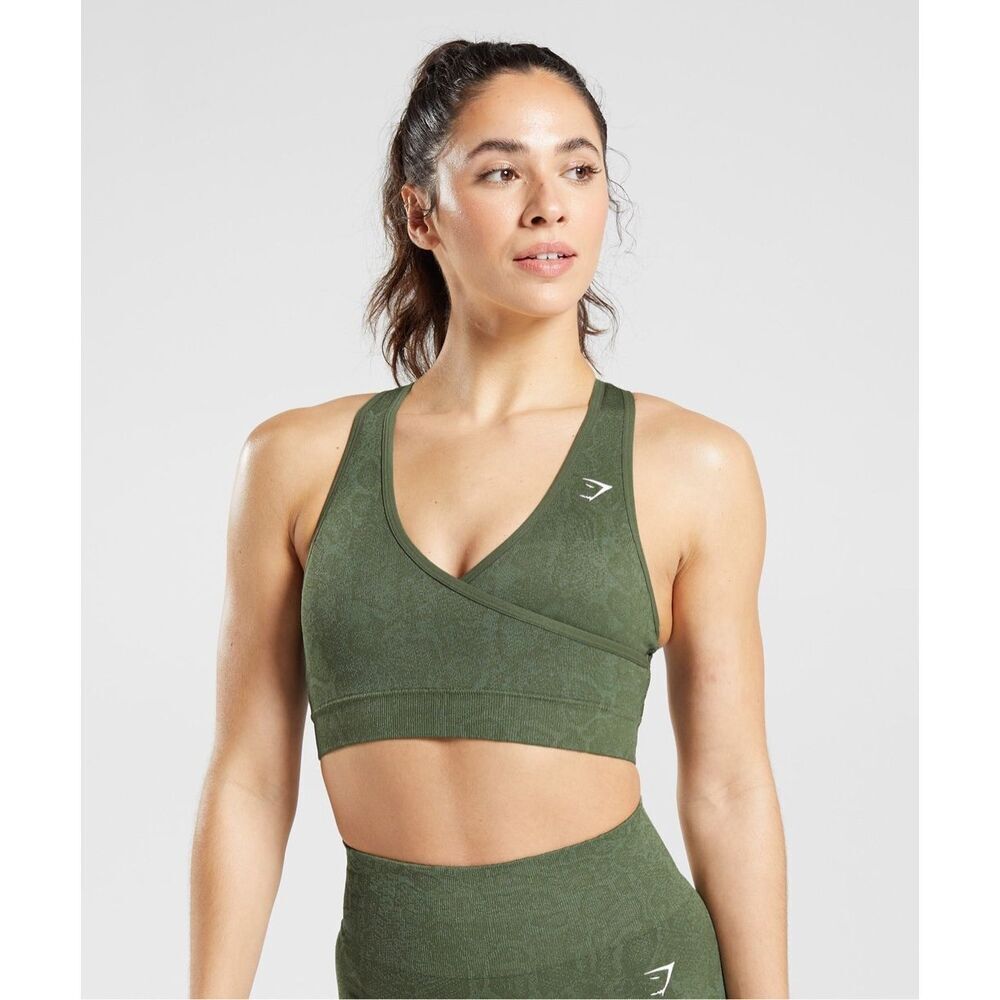 Gymshark ADAPT ANIMAL SEAMLESS SPORTS BRA size small
